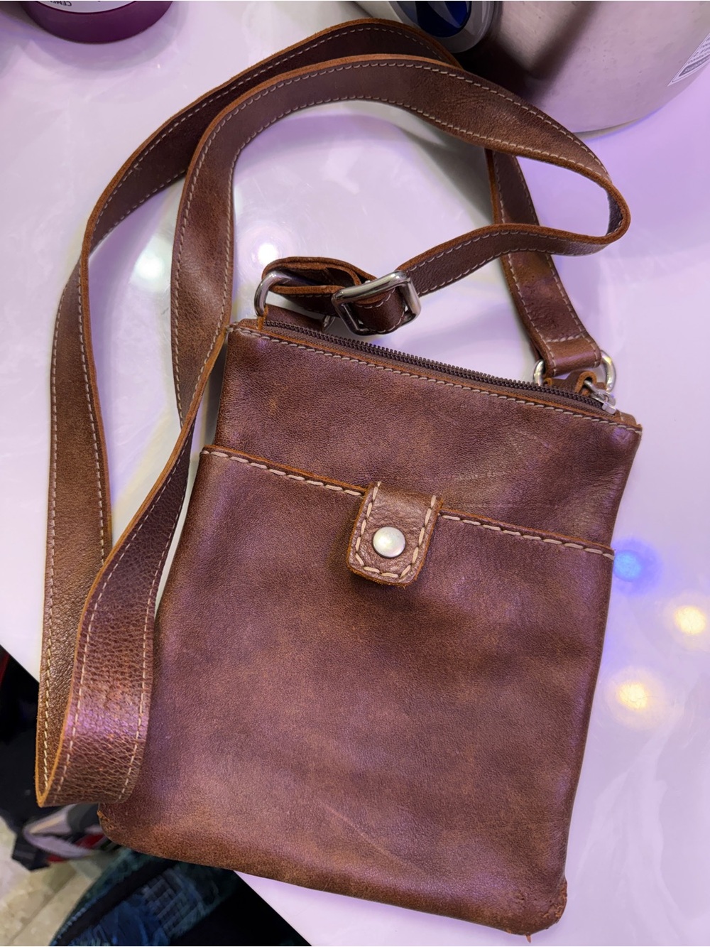 ROOTS - Crossbody 100% Leather Bag